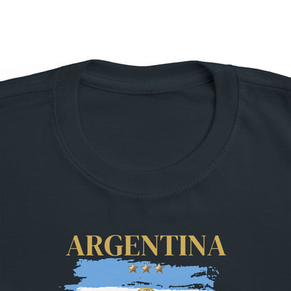 Toddler World Cup Tee, Kids Soccer Shirt, Argentina Fans Gift, Sports Toddler Outfit, Unisex Toddler Short Sleeve, Fine Jersey Tee