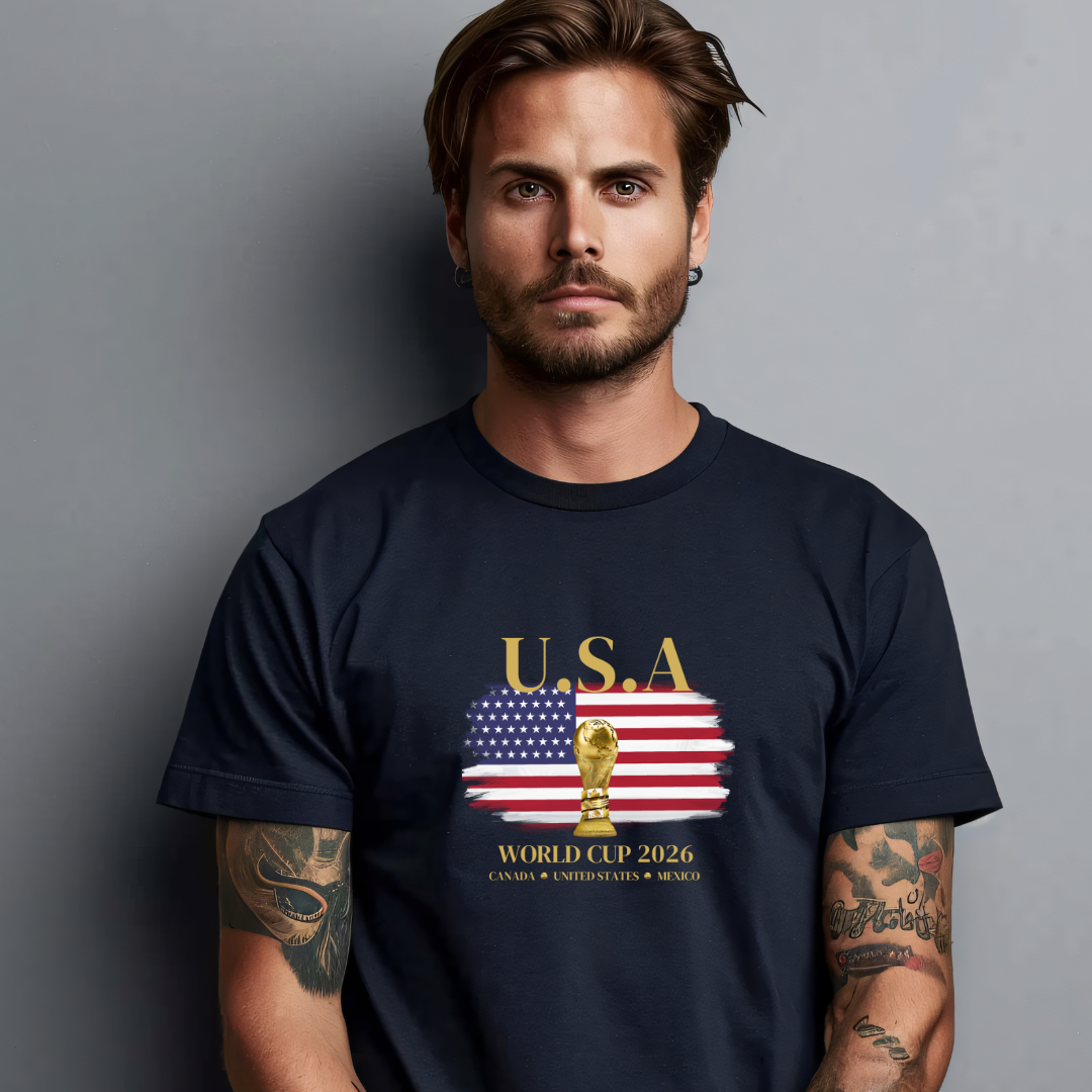 USA World Cup 2026 Fan Tee!. Show Your U.S.A Team Spirit in Style! Soccer Fan T-Shirt, Soft style Tee, Sports Apparel, Gift for Sports Lovers.