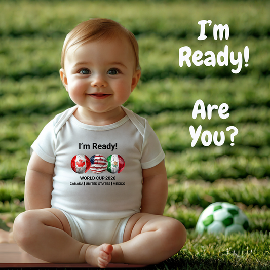 Adorable Infant World Cup 2026 Bodysuit with Colorful Design | Cute Baby Shower Gift, Fun Onesie for Holidays, Toddler Outfit, Great for New Parents