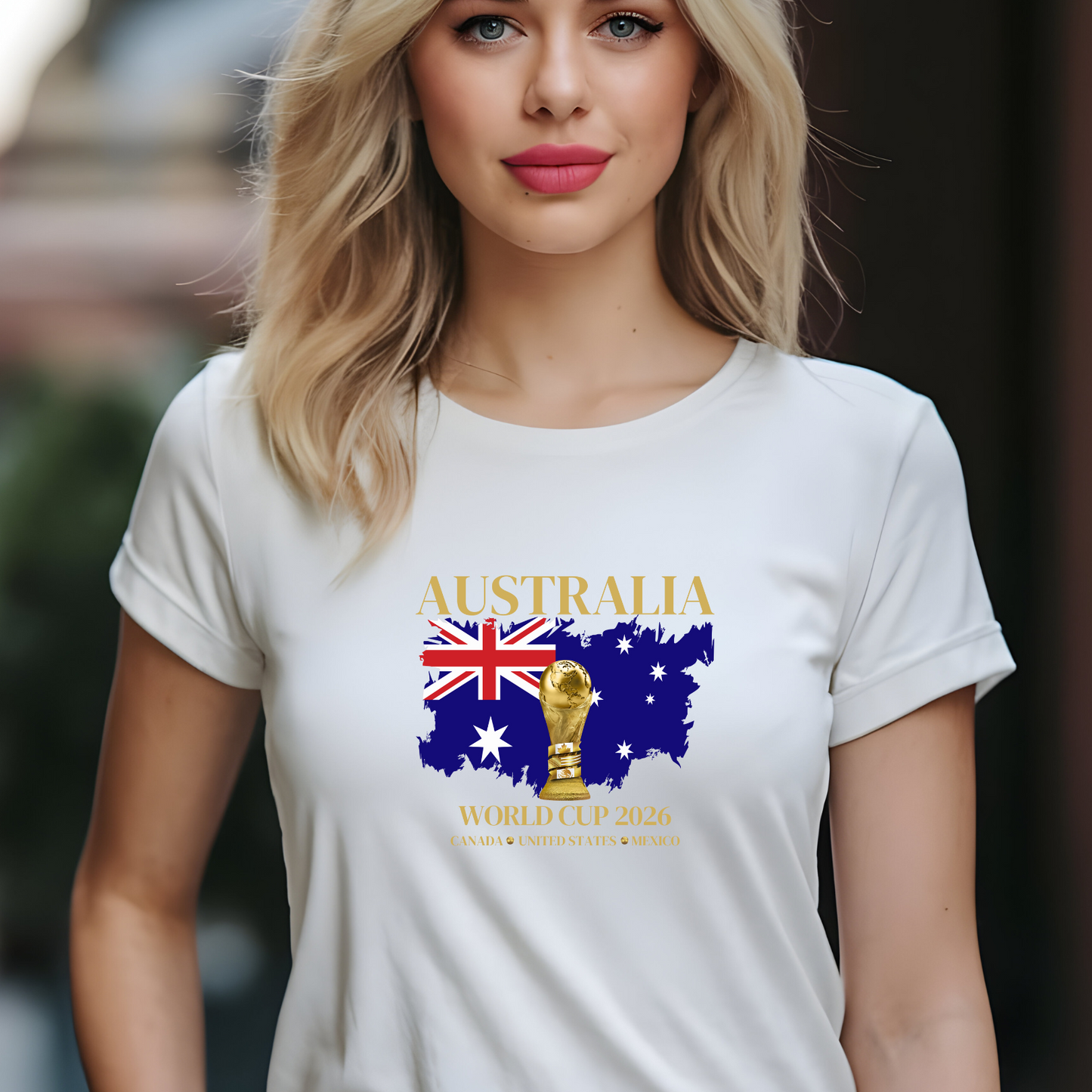 Fierce, Stylish, and Proud! Australia Women’s World Cup Tee. Let's Go Australia!!!