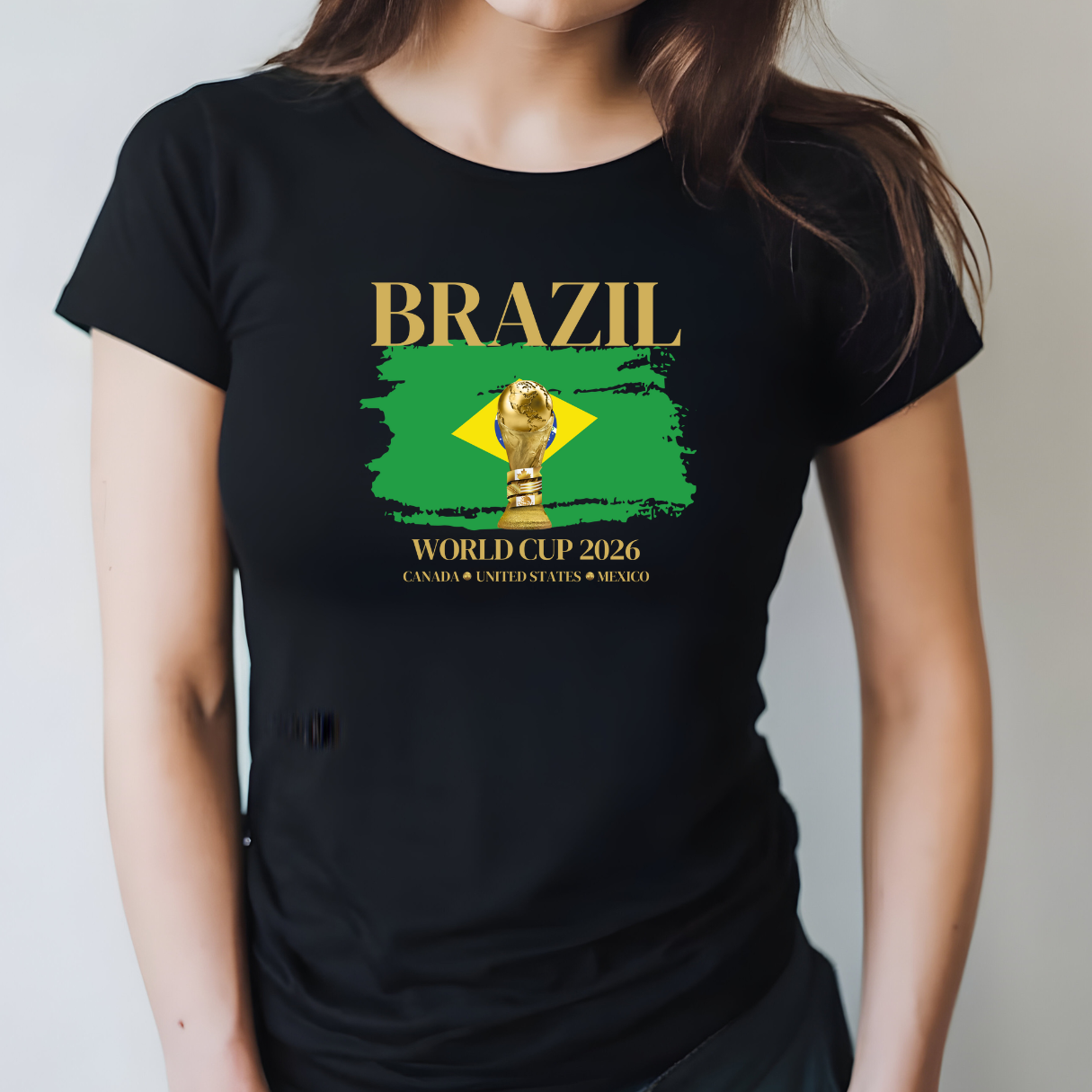 Brazil  Women's Softstyle T-Shirt, Soccer Fan Gift, Sports Apparel Women, 2026 Brazilian Pride Shirt, Casual Sportswear