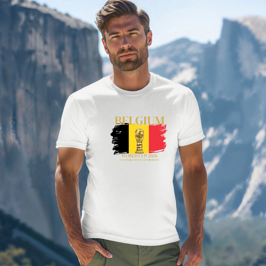 Belgians, Cheer Loud, Cheer Proud – Go Red Devils!  The Ultimate Football Fan T-shirt! World Cup 2026.  Here We Come!