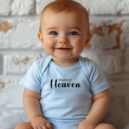 Made in Heaven Infant Bodysuit, Baby Shower Gift, Newborn Clothing, Cute Baby Outfit, Infant Onesie, Inspirational Baby Wear