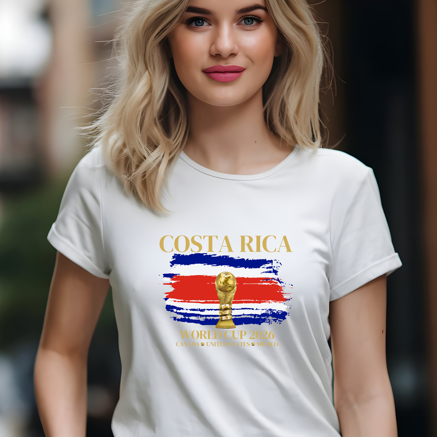 Costa Rica Women's Softstyle Tee - World Cup 2026 Celebration Shirt, Soccer Fan Apparel, Travel Souvenir Gift, Sportswear, Casual Wear