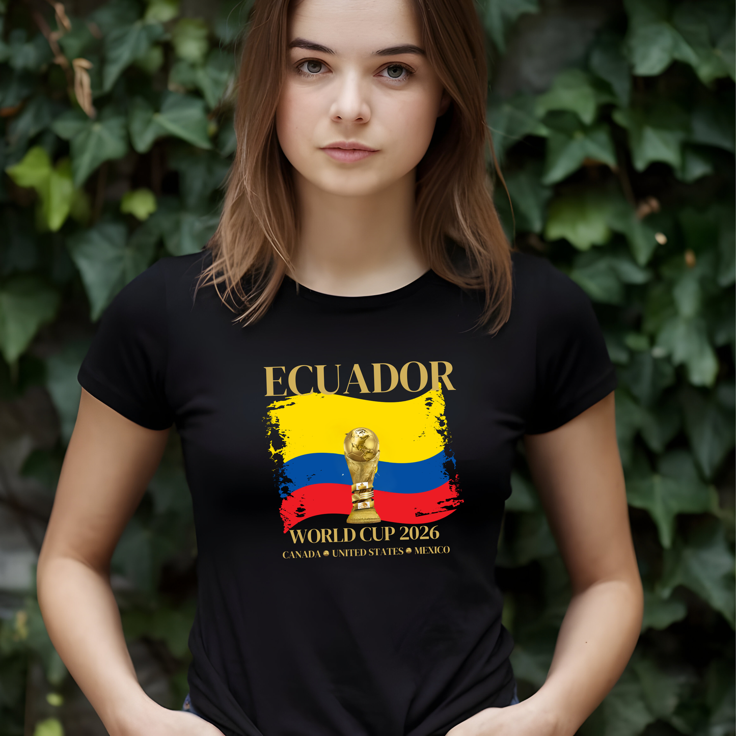 Vamos Ecuador!!!  Cheer your heart out!  Soccer Fan Gift, Sports Apparel Women, 2026 Shirt, Casual Sportswear