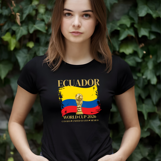 Vamos Ecuador!!!  Cheer your heart out!  Soccer Fan Gift, Sports Apparel Women, 2026 Shirt, Casual Sportswear
