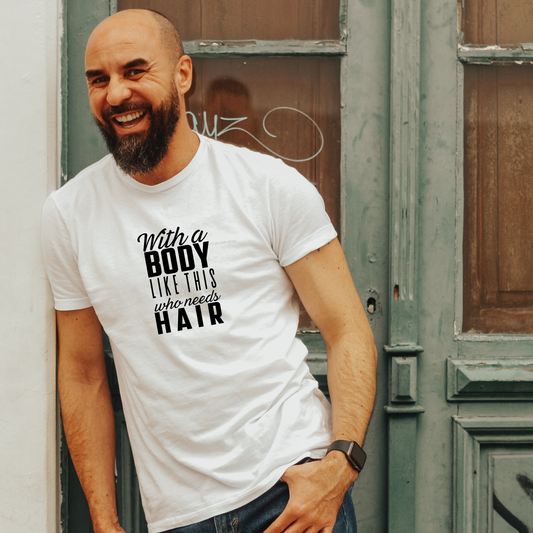 Funny T-Shirt for the Bald (and the Bold) | Gift for Balding Men | Birthday Humor Tee | Unisex Graphic Shirt I Christmas gift