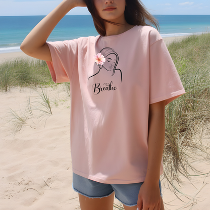 Just Breathe Graphic T-Shirt- Take a deep breath, relax, and wear your peace.