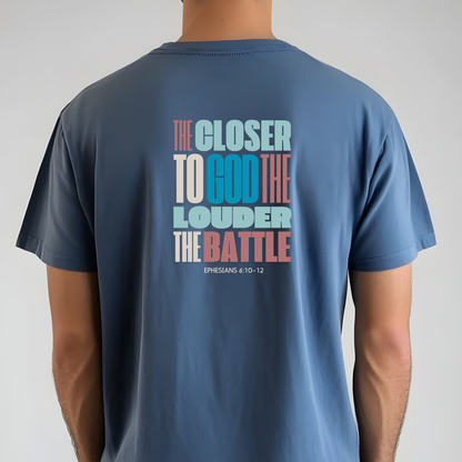 Spiritual Battle T-Shirt | Unisex Inspirational Tee | Faith-Based Comfort Wear