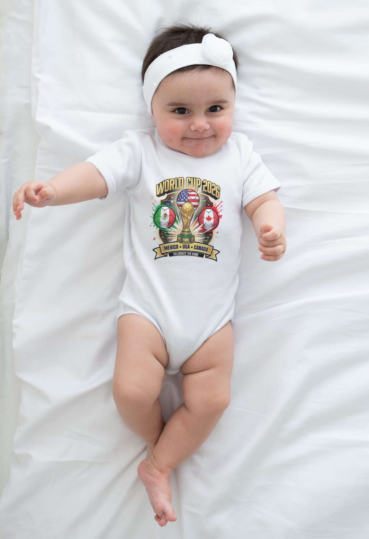 Cute World Cup 2026 Baby Outfit for Little Soccer Fans- Game Day for Future MVP of the Family! gifts, baby shower, Summer Games!