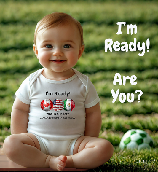 Adorable Infant World Cup 2026 Bodysuit with Colorful Design | Cute Baby Shower Gift, Fun Onesie for Holidays, Toddler Outfit, Great for New Parents