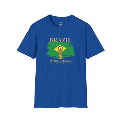 Ignite Your Brazilian Passion with this Brazil World Cup Unisex T-Shirt, Soccer Fan Apparel, Sports Tee, Gift for Football Lovers, 2026 Championship Shirt