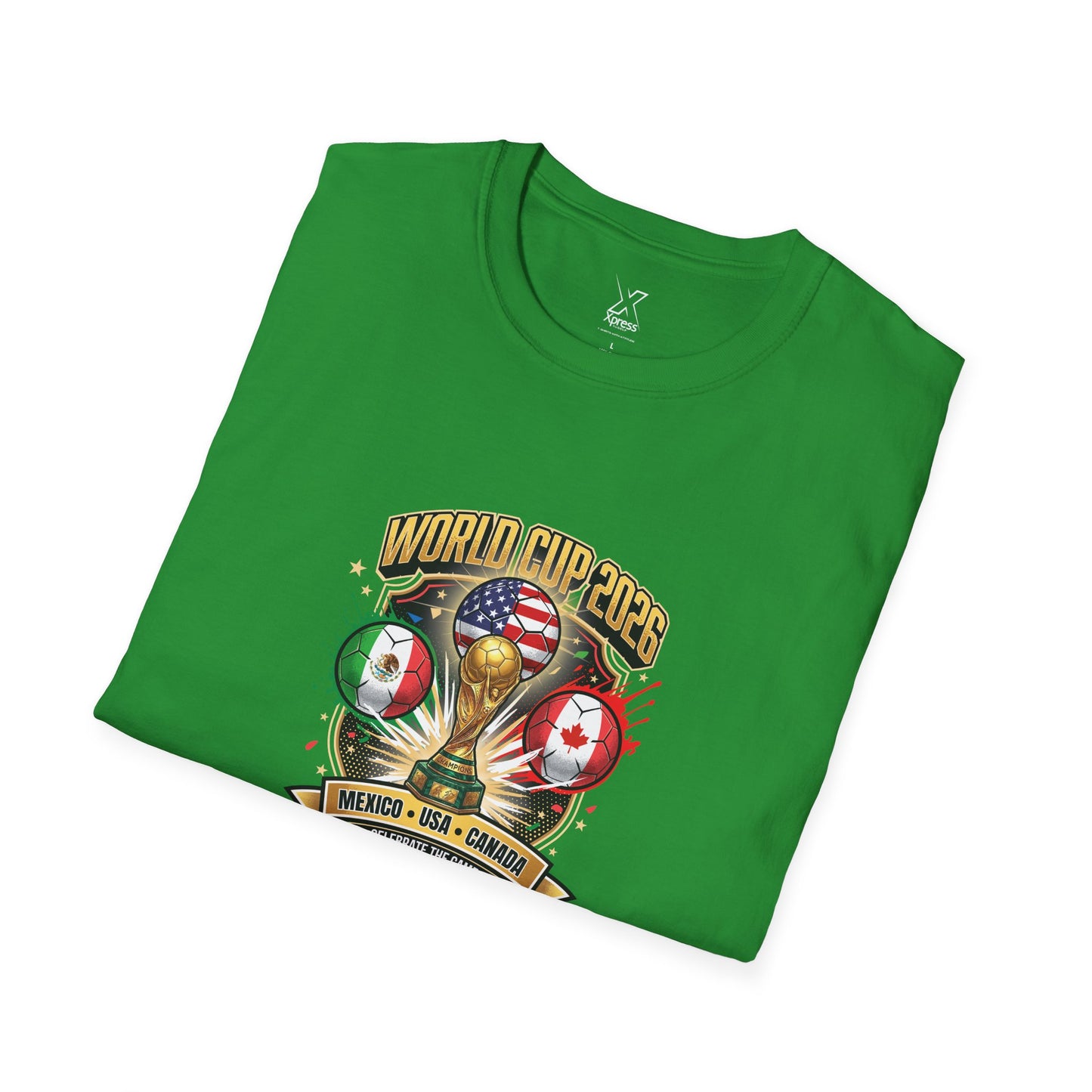 Canada, United States, and Mexico! This World Cup 2026 Is Louder Than Ever! Let's Make History With This Unisex Softstyle T-Shirt!  ALL PRICES INCLUDE SHIPPING WITHIN THE USA.