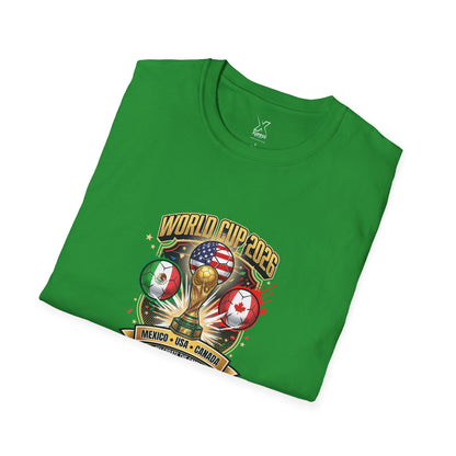 Canada, United States, and Mexico! This World Cup 2026 Is Louder Than Ever! Let's Make History With This Unisex Softstyle T-Shirt!  ALL PRICES INCLUDE SHIPPING WITHIN THE USA.