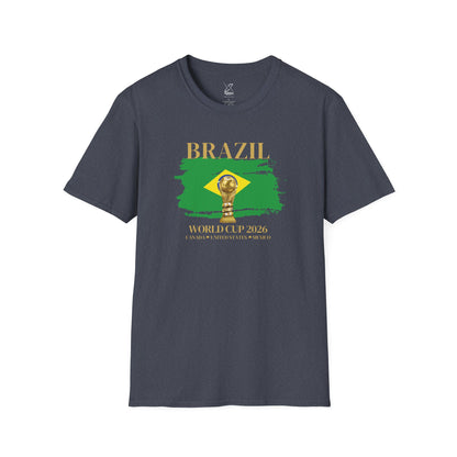 Ignite Your Brazilian Passion with this Brazil World Cup Unisex T-Shirt, Soccer Fan Apparel, Sports Tee, Gift for Football Lovers, 2026 Championship Shirt