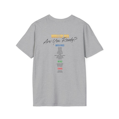 Canada, United States, and Mexico! This World Cup 2026 Is Louder Than Ever! Let's Make History With This Unisex Softstyle T-Shirt!  ALL PRICES INCLUDE SHIPPING WITHIN THE USA.