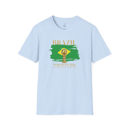 Ignite Your Brazilian Passion with this Brazil World Cup Unisex T-Shirt, Soccer Fan Apparel, Sports Tee, Gift for Football Lovers, 2026 Championship Shirt