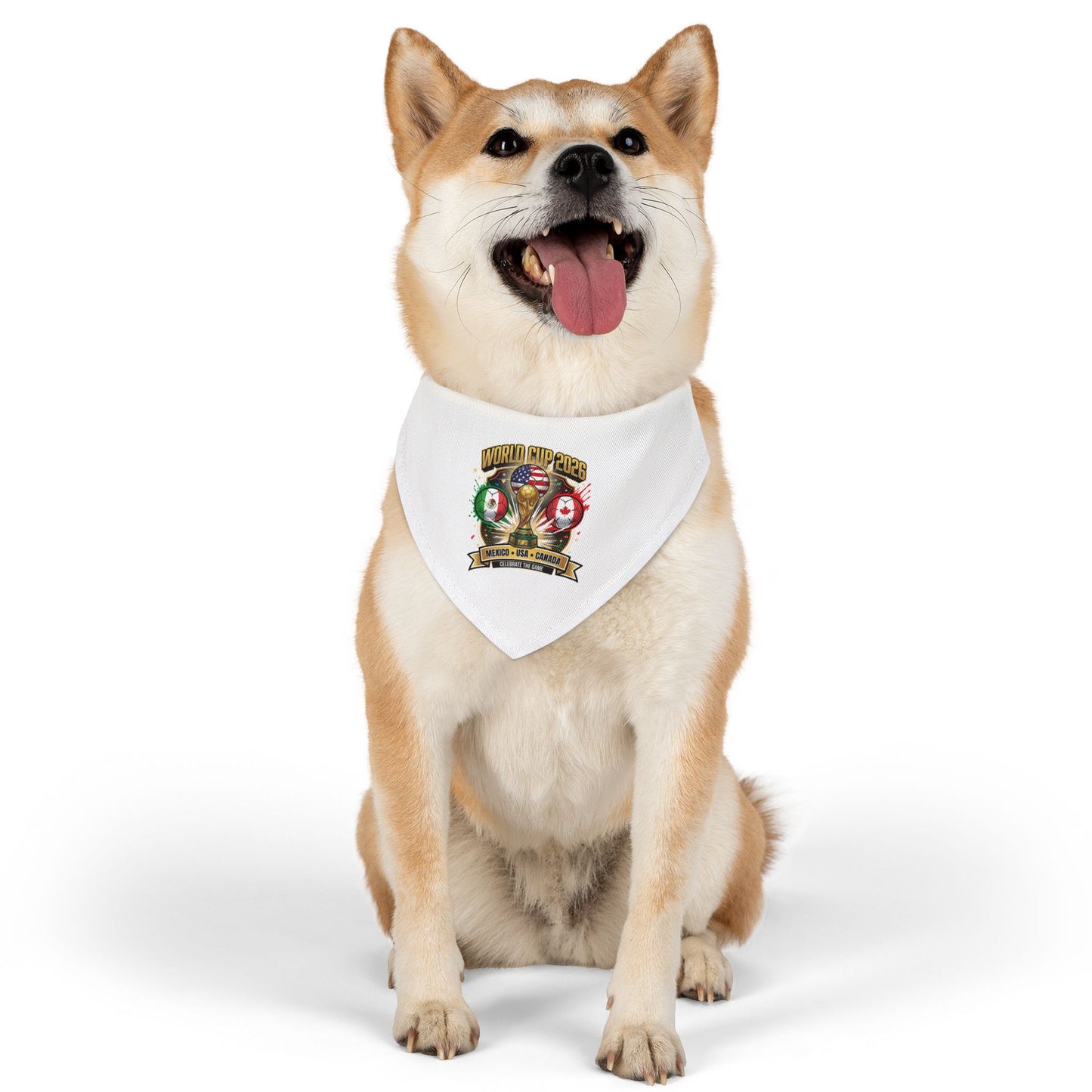 Let Your Pet In On The Games!  World Cup Pet Bandana Collar For Your Furry Family Members
