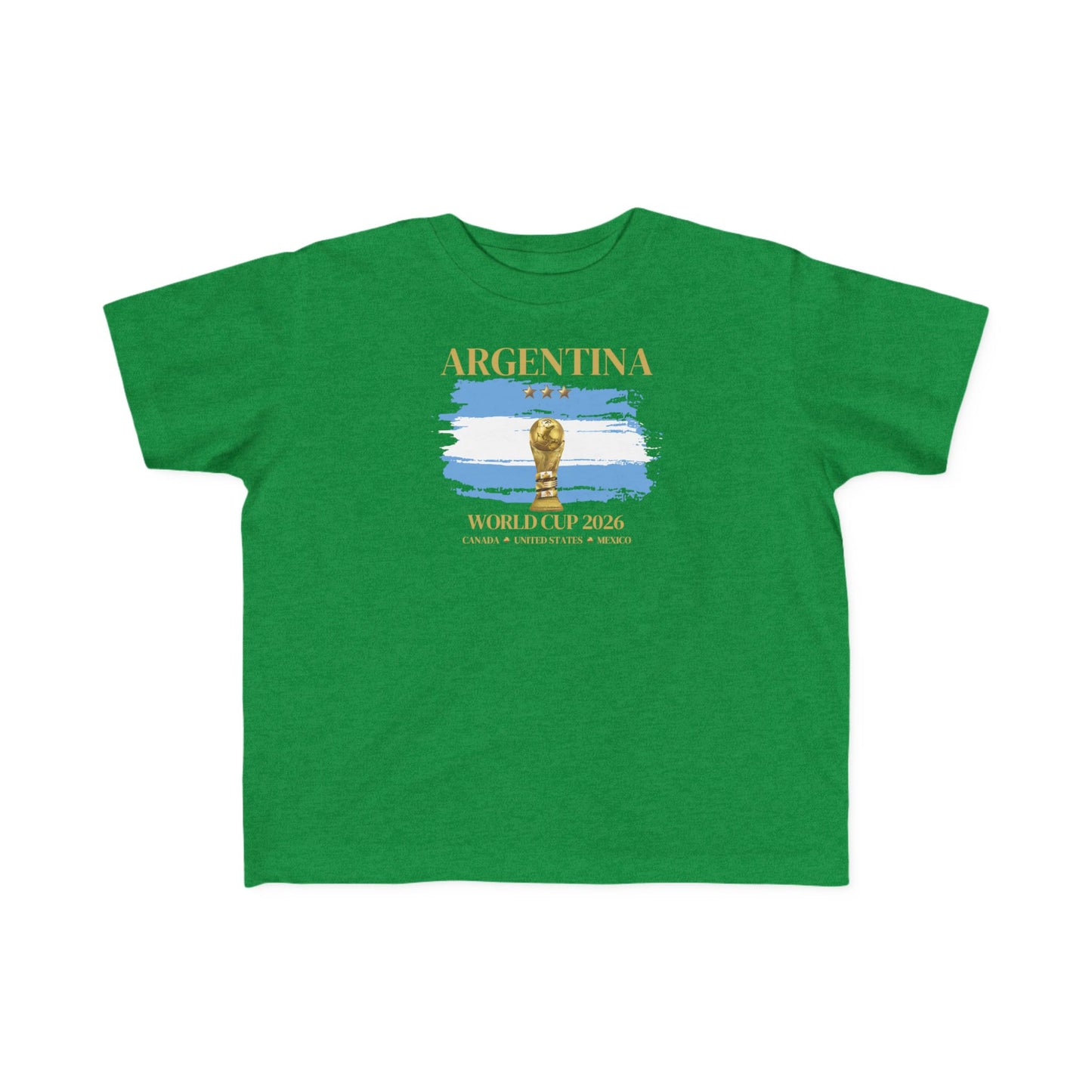 Toddler World Cup Tee, Kids Soccer Shirt, Argentina Fans Gift, Sports Toddler Outfit, Unisex Toddler Short Sleeve, Fine Jersey Tee