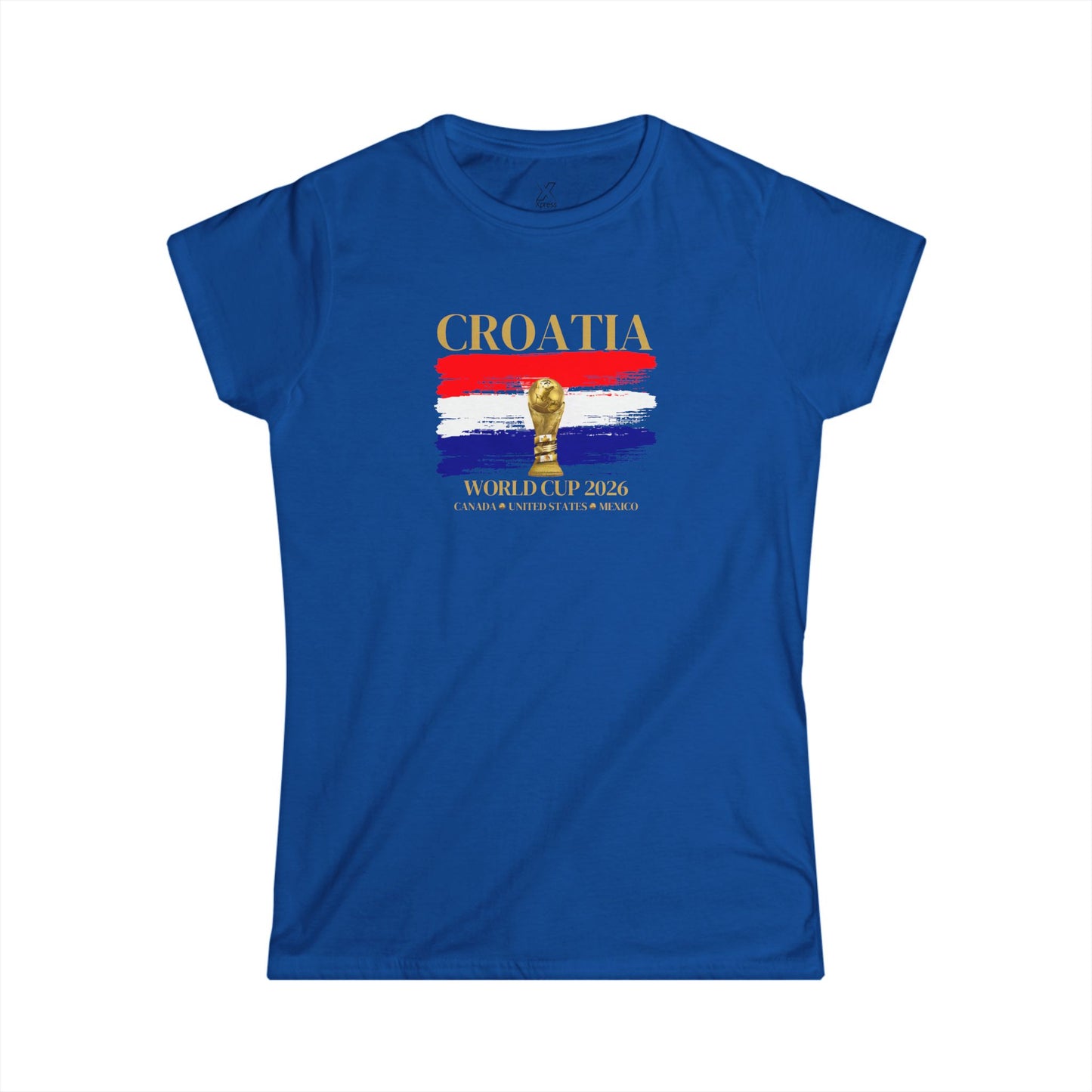 Croatia World Cup Women's Tee, Croatia Support Shirt, Women's Soccer Tee, Sports Fan Apparel, Gift for Soccer Lovers