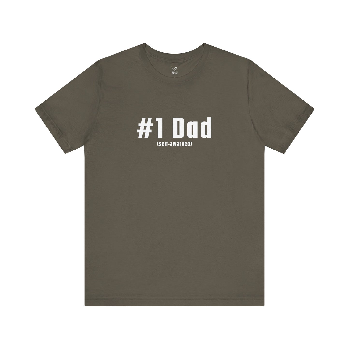 #1 Dad (Self-Awarded) – Men’s Funny Unisex Jersey Tee. For the funny dads out there!