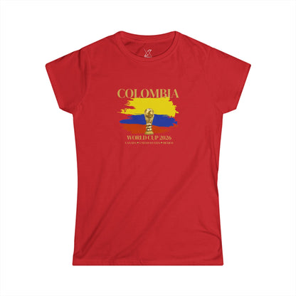 Vamos Colombia!!!! Let's Go!!! Beautiful Design Women’s World Cup Tee.