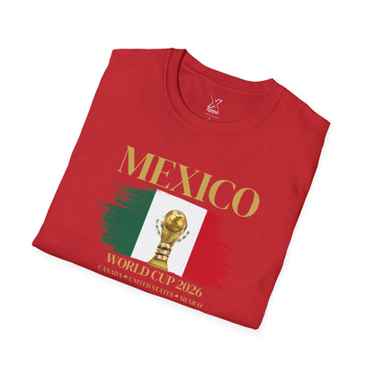 Vamos México! Gear Up for World Cup 2026 with the Ultimate Fan Tee! Show Your Mexican Pride in Style! Soccer Fan T-Shirt, Softstyle Tee, Sports Apparel, Gift for Sports Lovers.