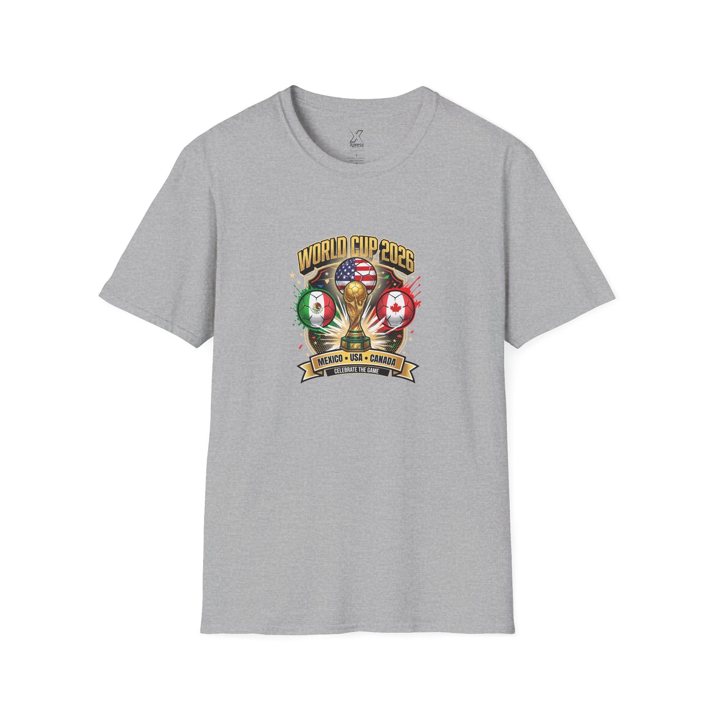 Canada, United States, and Mexico! This World Cup 2026 Is Louder Than Ever! Let's Make History With This Unisex Softstyle T-Shirt!  ALL PRICES INCLUDE SHIPPING WITHIN THE USA.