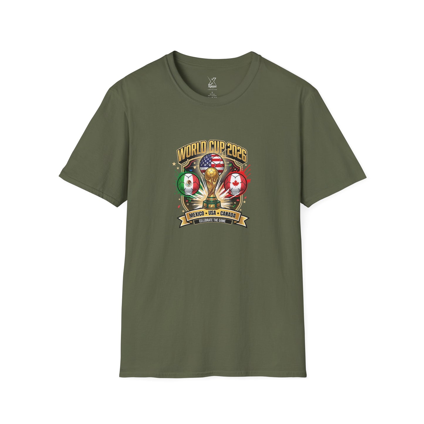 Canada, United States, and Mexico! This World Cup 2026 Is Louder Than Ever! Let's Make History With This Unisex Softstyle T-Shirt!  ALL PRICES INCLUDE SHIPPING WITHIN THE USA.