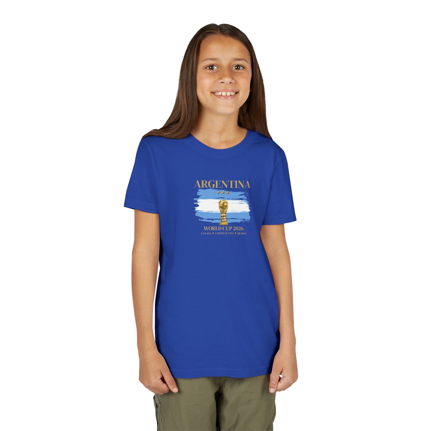 Vamos, Argentina! Let's Go! Your Kids Are Going To Love This Youth World Cup Tee! Great Gift For Birthdays, Sports Events, And, Of Course, The World Cup Festivities!