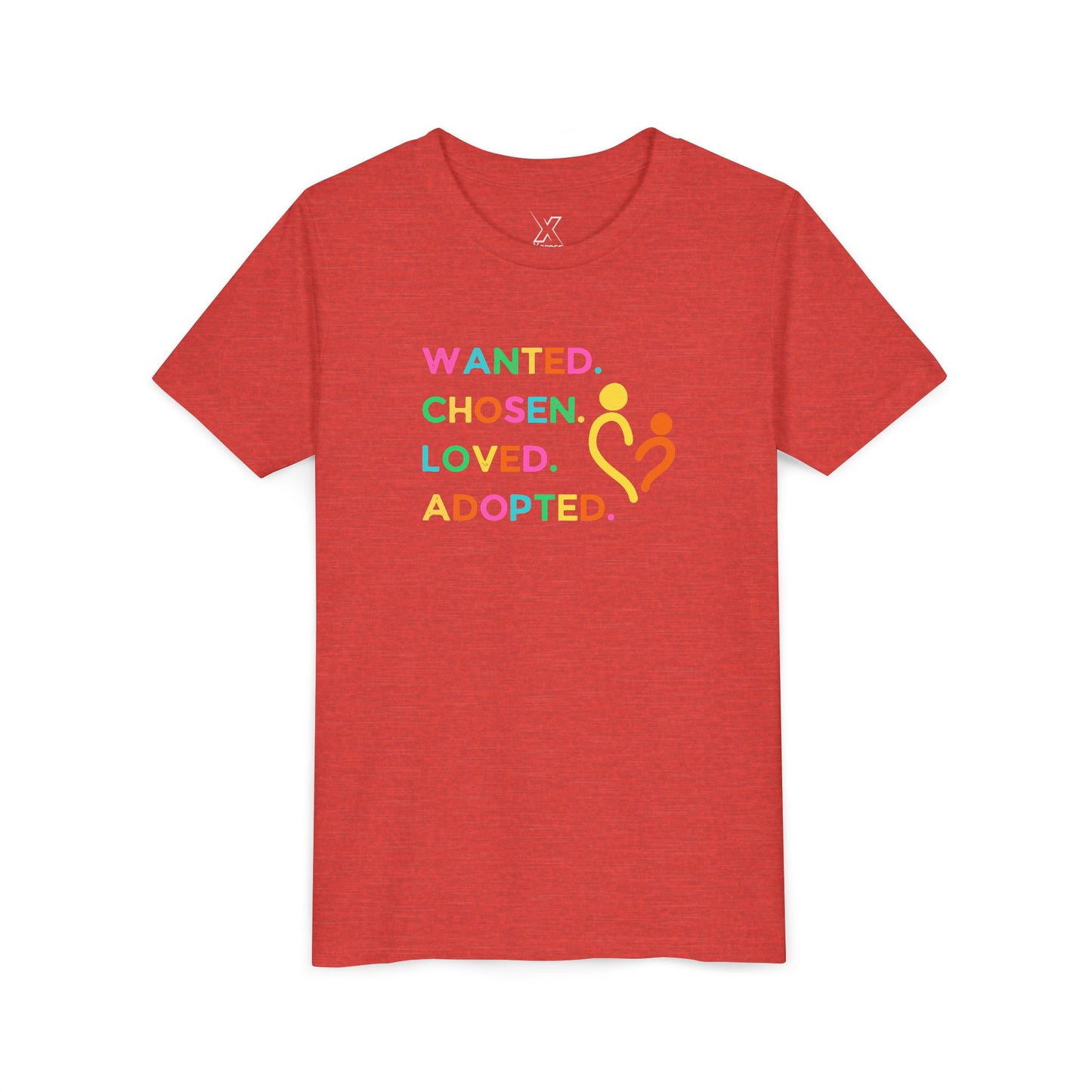 Youth Adoption Celebration Tee, Adopted Shirt, Kids Love Tee, Family Unity Apparel, Gifts for Kids, Positive Message Shirt