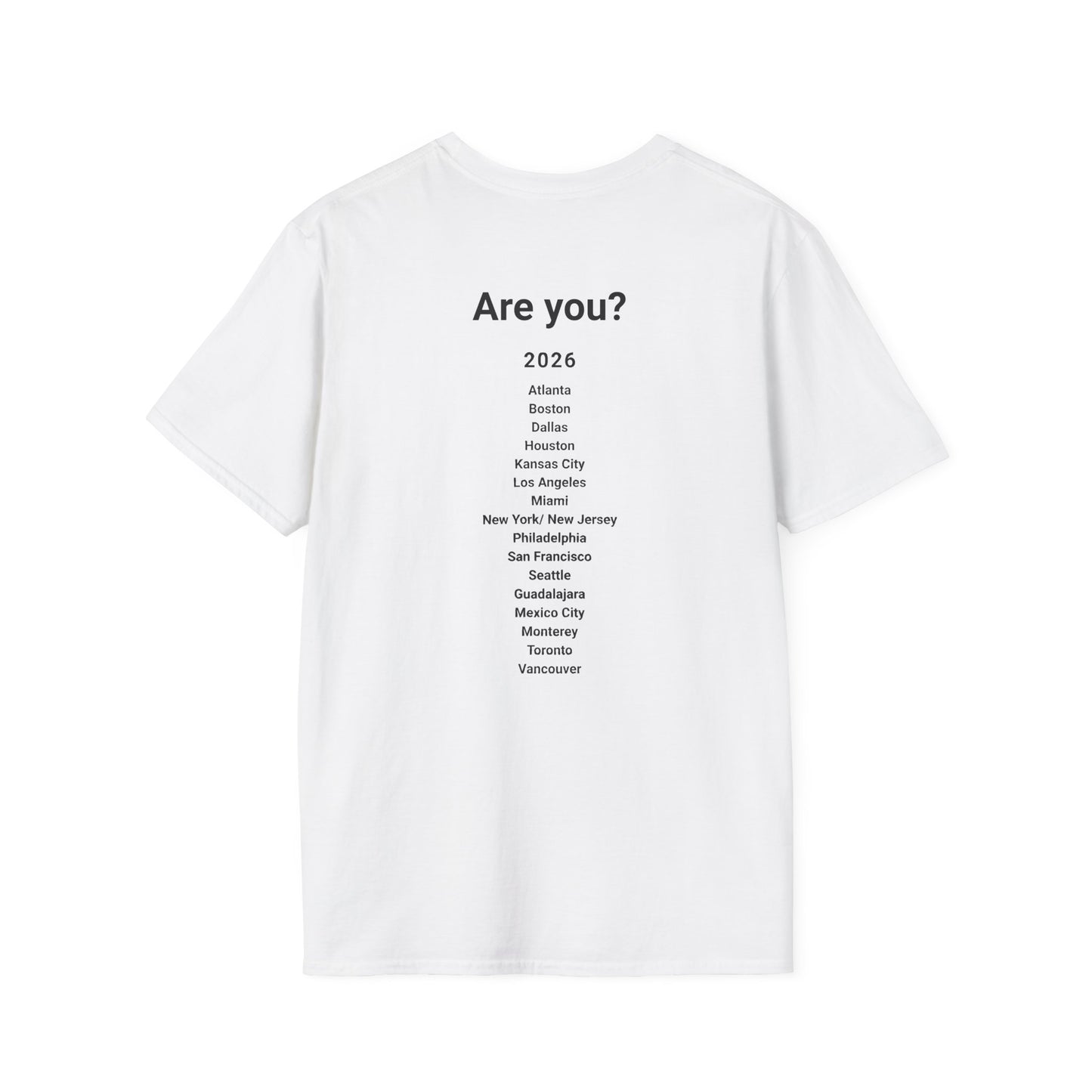 Canada, United States, and Mexico! This World Cup 2026 Is Louder Than Ever! Let's Make History With This Unisex Softstyle T-Shirt!