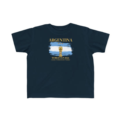 Toddler World Cup Tee, Kids Soccer Shirt, Argentina Fans Gift, Sports Toddler Outfit, Unisex Toddler Short Sleeve, Fine Jersey Tee