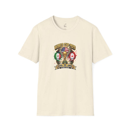 Canada, United States, and Mexico! This World Cup 2026 Is Louder Than Ever! Let's Make History With This Unisex Softstyle T-Shirt!  ALL PRICES INCLUDE SHIPPING WITHIN THE USA.