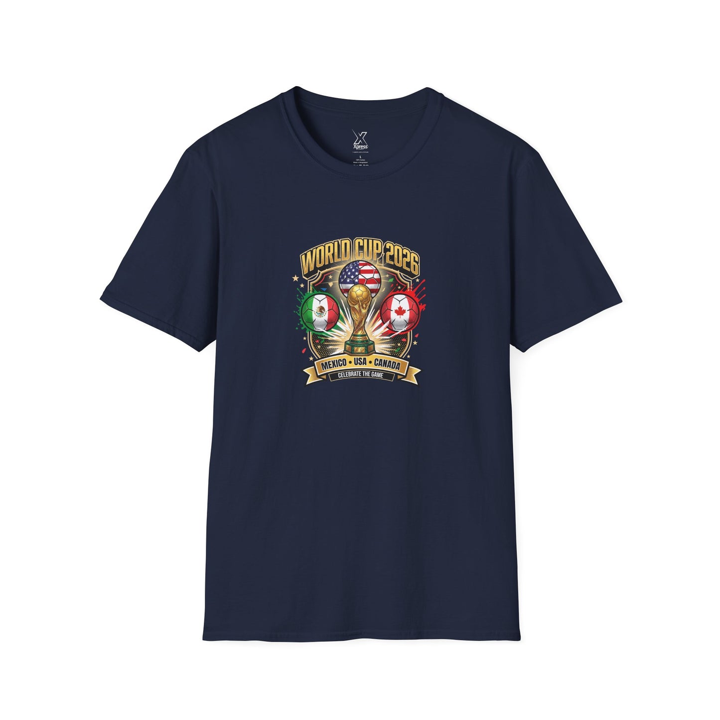 Canada, United States, and Mexico! This World Cup 2026 Is Louder Than Ever! Let's Make History With This Unisex Softstyle T-Shirt!  ALL PRICES INCLUDE SHIPPING WITHIN THE USA.