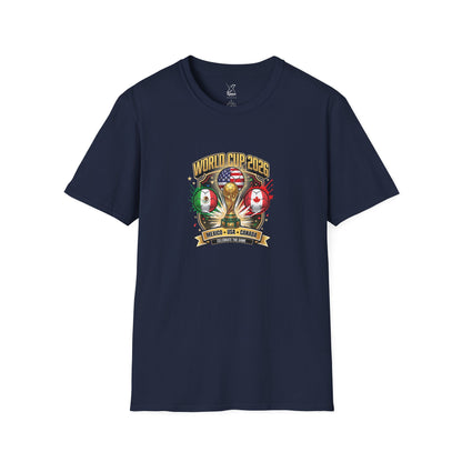 Canada, United States, and Mexico! This World Cup 2026 Is Louder Than Ever! Let's Make History With This Unisex Softstyle T-Shirt!  ALL PRICES INCLUDE SHIPPING WITHIN THE USA.