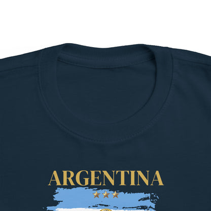 Toddler World Cup Tee, Kids Soccer Shirt, Argentina Fans Gift, Sports Toddler Outfit, Unisex Toddler Short Sleeve, Fine Jersey Tee
