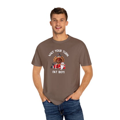 Funny Holiday T-Shirt | Thanksgiving Tee I Merry Christmas Tee | Humorous Unisex Graphic Top | Family Reunion Apparel