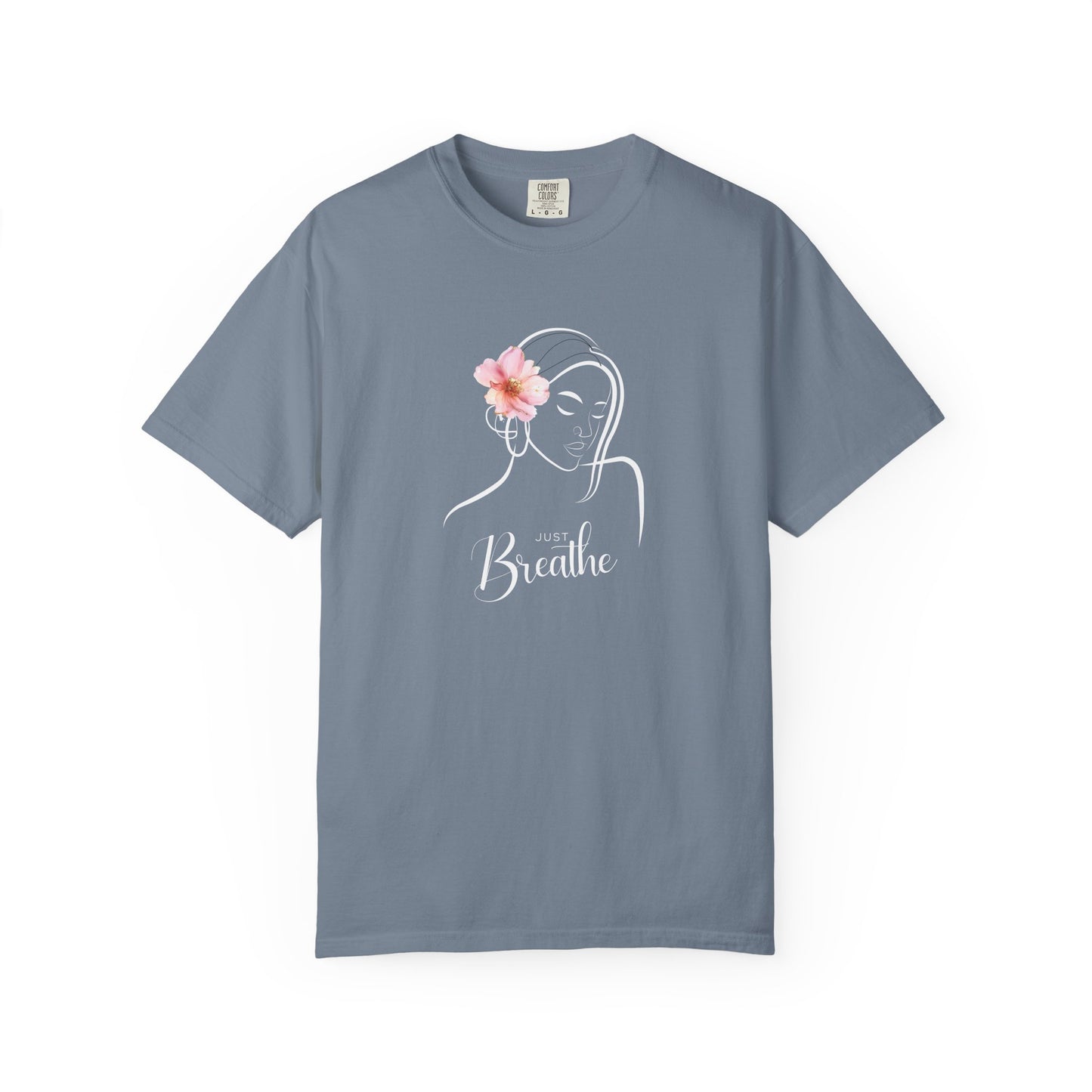 Just Breathe Graphic T-Shirt- Take a deep breath, relax, and wear your peace.