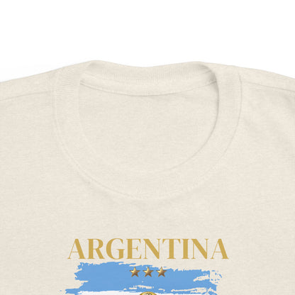 Toddler World Cup Tee, Kids Soccer Shirt, Argentina Fans Gift, Sports Toddler Outfit, Unisex Toddler Short Sleeve, Fine Jersey Tee