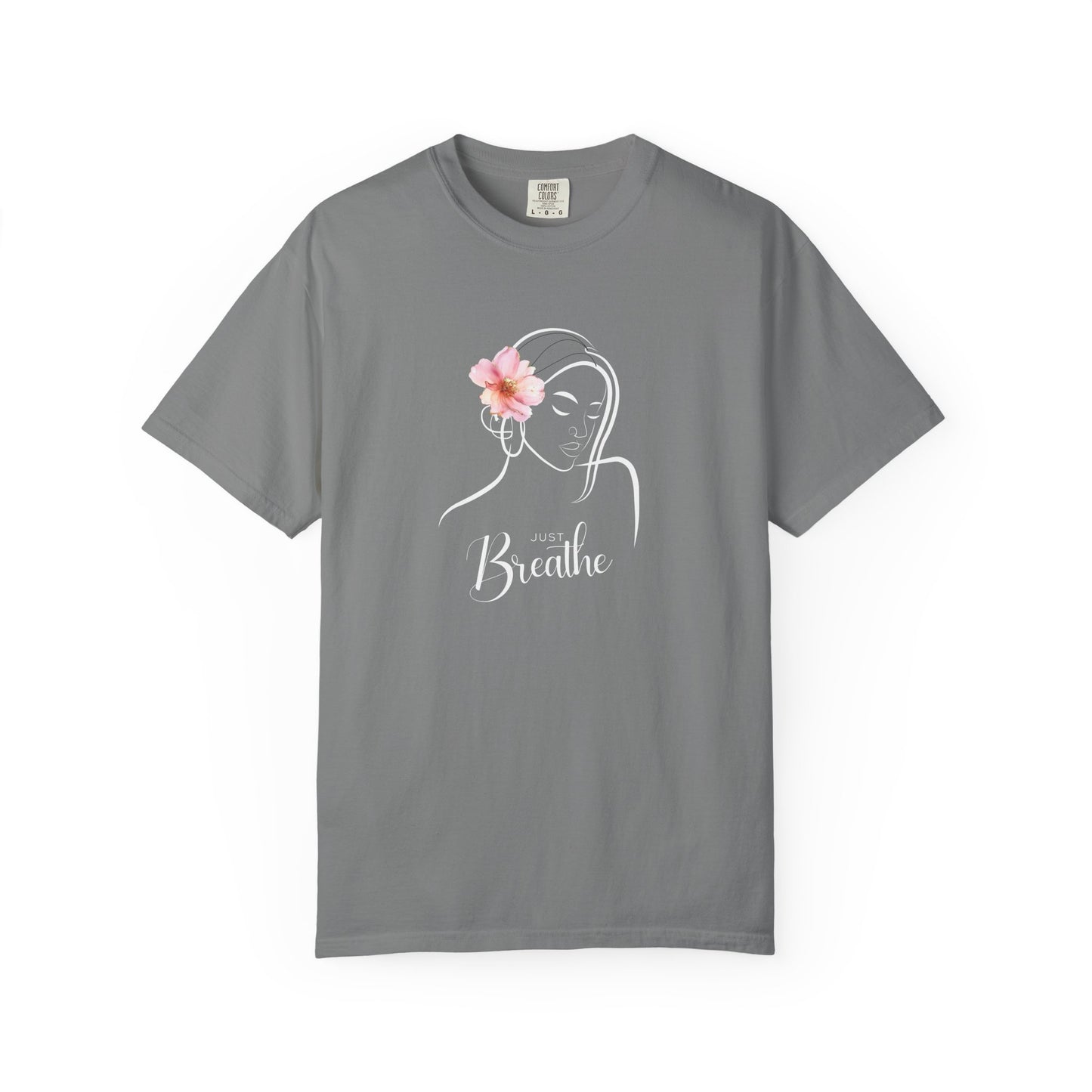 Just Breathe Graphic T-Shirt- Take a deep breath, relax, and wear your peace.