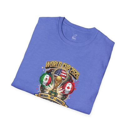 Canada, United States, and Mexico! This World Cup 2026 Is Louder Than Ever! Let's Make History With This Unisex Softstyle T-Shirt!  ALL PRICES INCLUDE SHIPPING WITHIN THE USA.