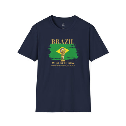 Ignite Your Brazilian Passion with this Brazil World Cup Unisex T-Shirt, Soccer Fan Apparel, Sports Tee, Gift for Football Lovers, 2026 Championship Shirt