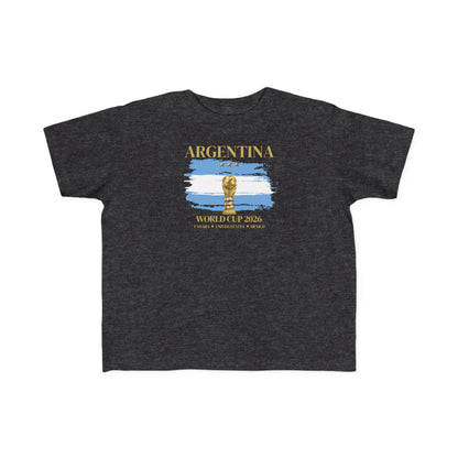 Toddler World Cup Tee, Kids Soccer Shirt, Argentina Fans Gift, Sports Toddler Outfit, Unisex Toddler Short Sleeve, Fine Jersey Tee