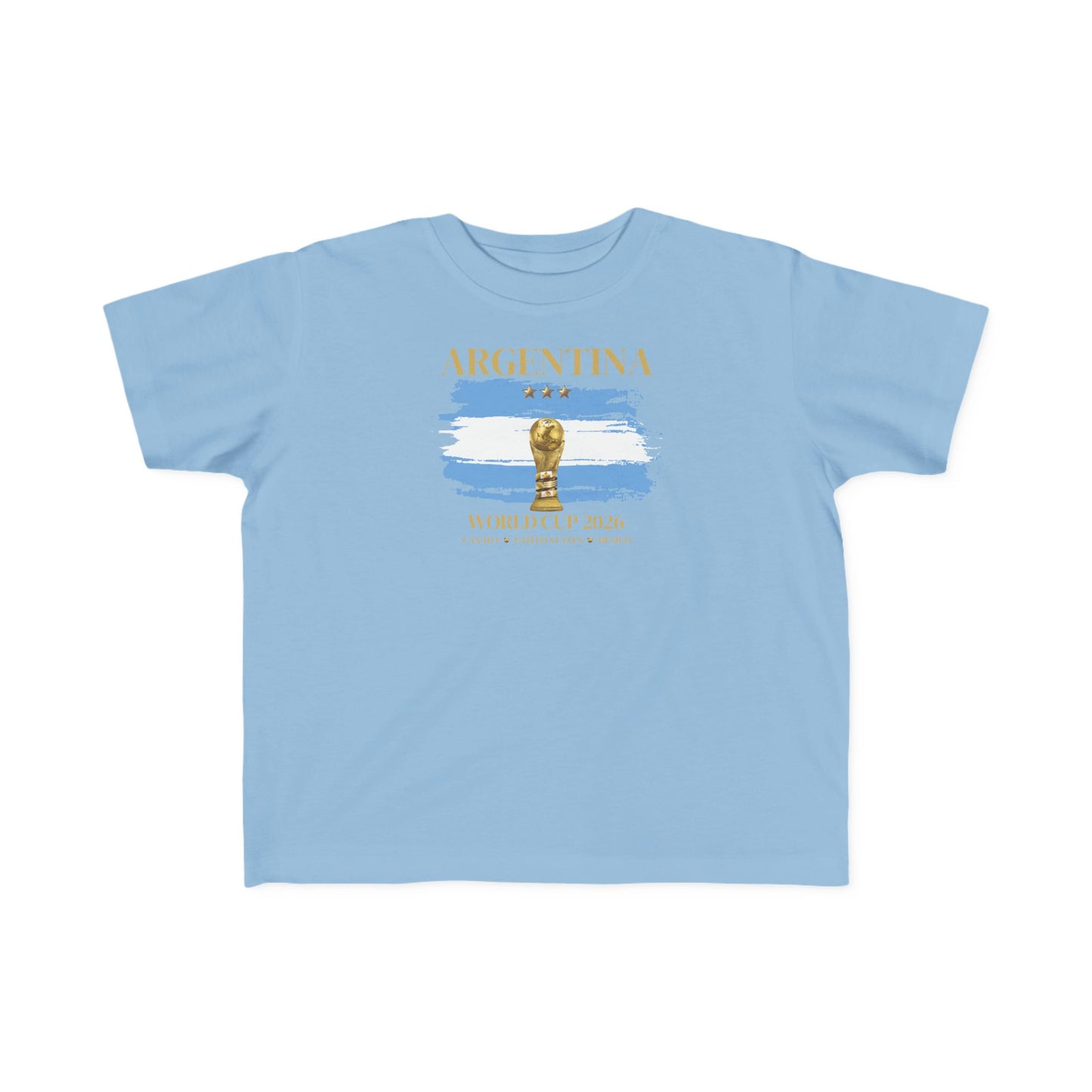 Toddler World Cup Tee, Kids Soccer Shirt, Argentina Fans Gift, Sports Toddler Outfit, Unisex Toddler Short Sleeve, Fine Jersey Tee