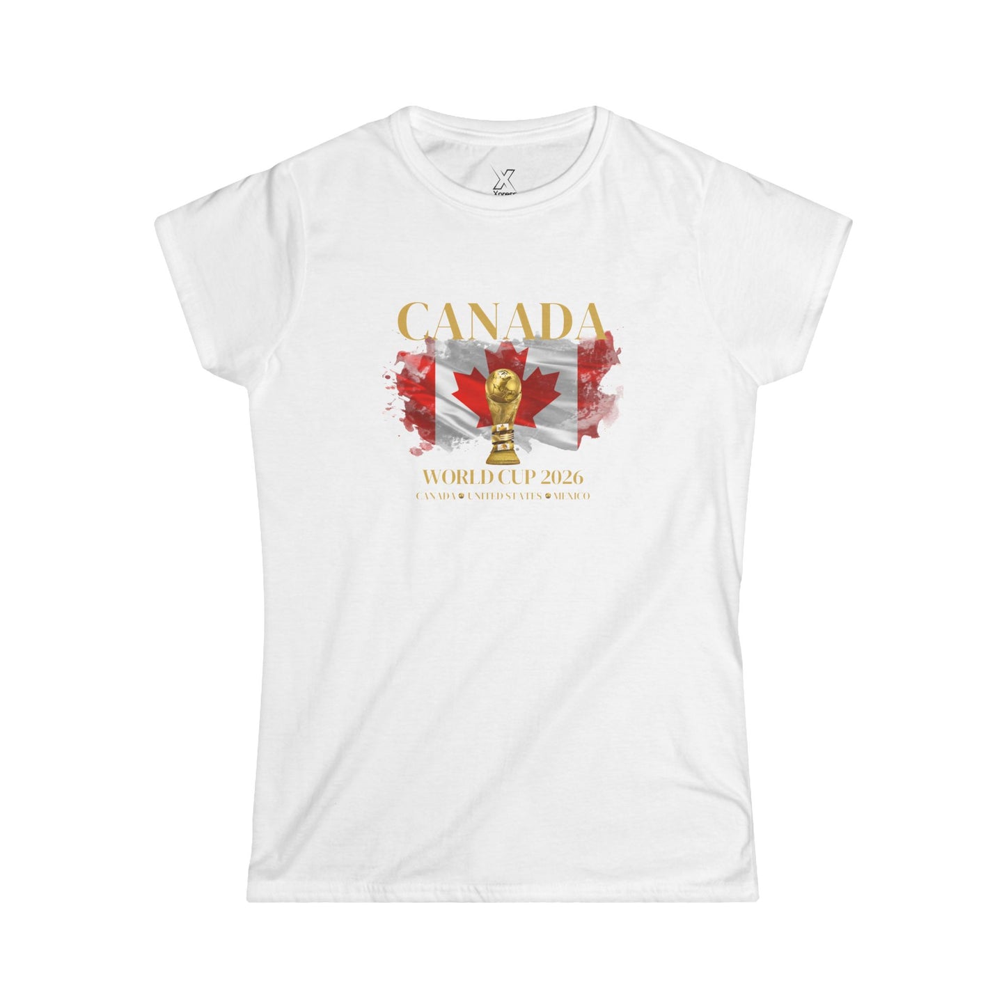 Canada!!! Show your Canadian pride with this flattering, feminine cut that’s perfect for cheering, watching with friends, or casual wear.