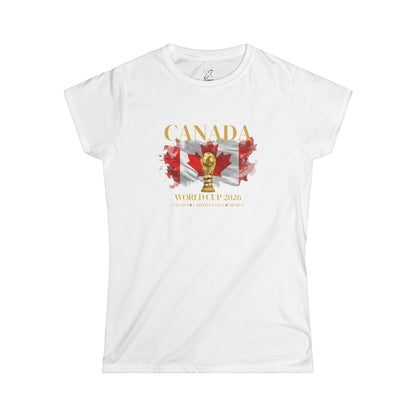 Canada!!! Show your Canadian pride with this flattering, feminine cut that’s perfect for cheering, watching with friends, or casual wear.