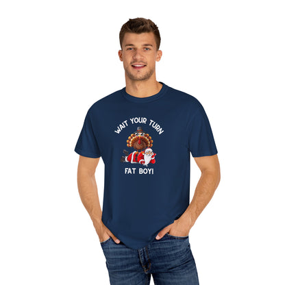 Funny Holiday T-Shirt | Thanksgiving Tee I Merry Christmas Tee | Humorous Unisex Graphic Top | Family Reunion Apparel
