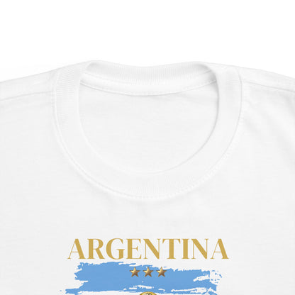 Toddler World Cup Tee, Kids Soccer Shirt, Argentina Fans Gift, Sports Toddler Outfit, Unisex Toddler Short Sleeve, Fine Jersey Tee