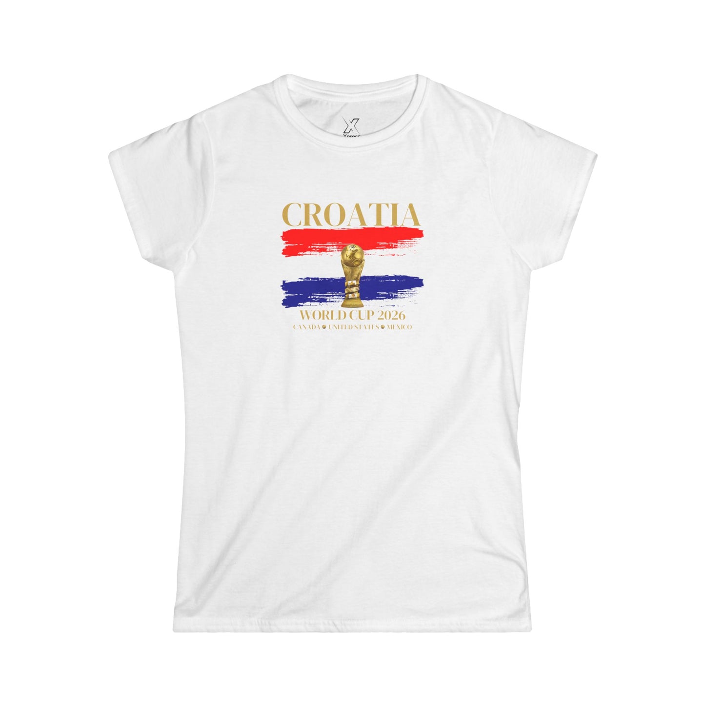 Croatia World Cup Women's Tee, Croatia Support Shirt, Women's Soccer Tee, Sports Fan Apparel, Gift for Soccer Lovers